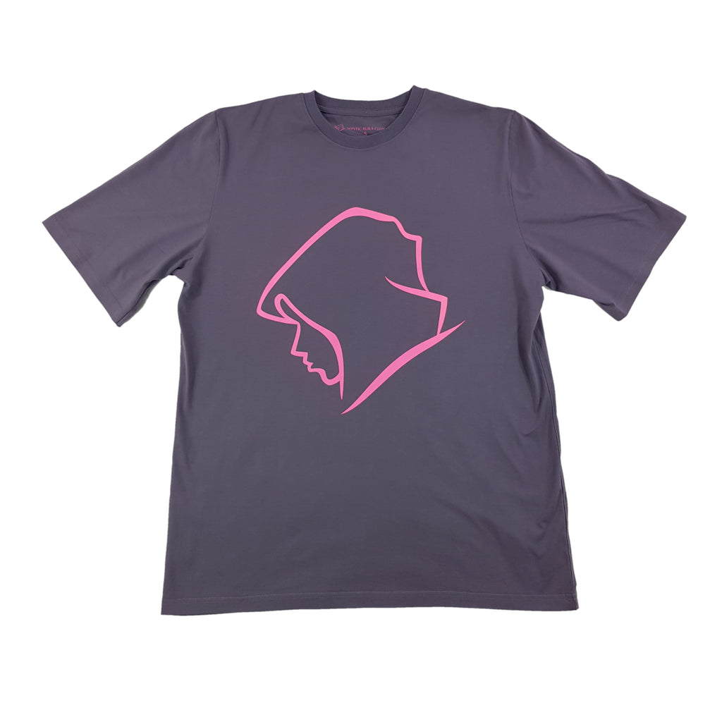 Lavender Short Sleeve Large Pink Logo - LIMITED EDITION